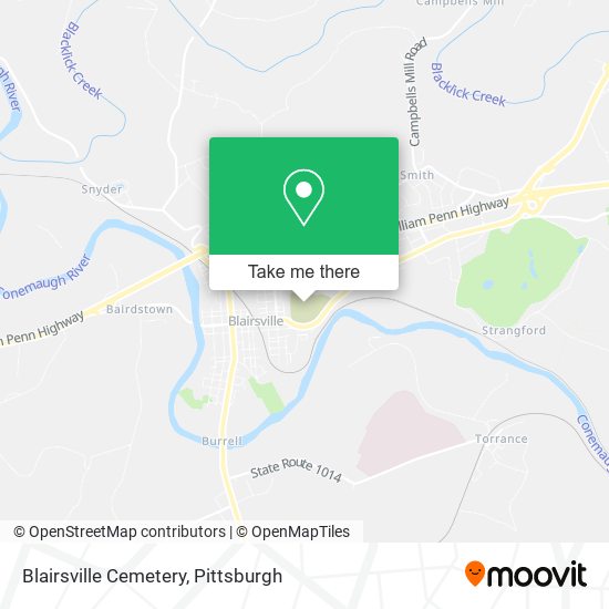Blairsville Cemetery map