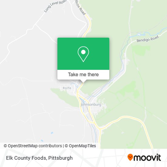 Elk County Foods map