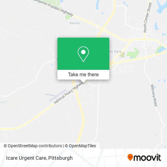 Icare Urgent Care map