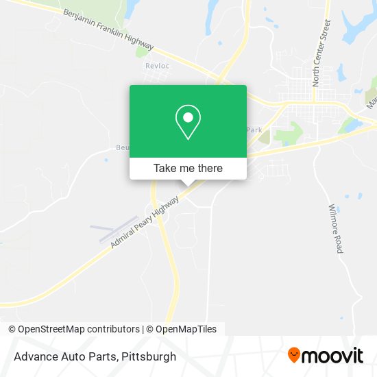 Mapa de Advance Auto Parts