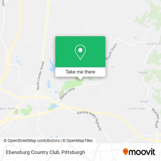 Mapa de Ebensburg Country Club