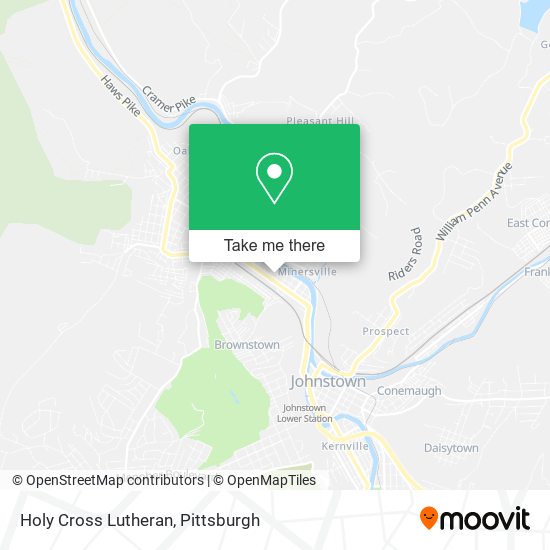 Holy Cross Lutheran map