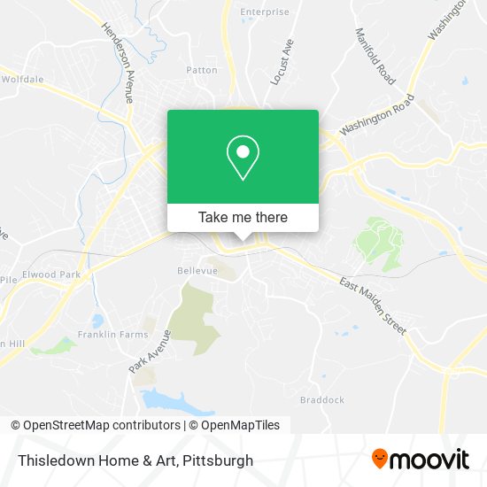 Thisledown Home & Art map