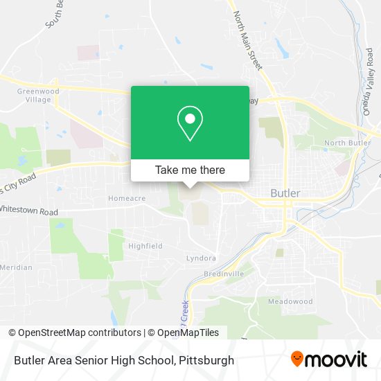 Mapa de Butler Area Senior High School