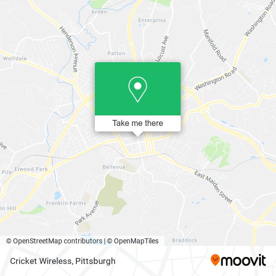 Cricket Wireless map