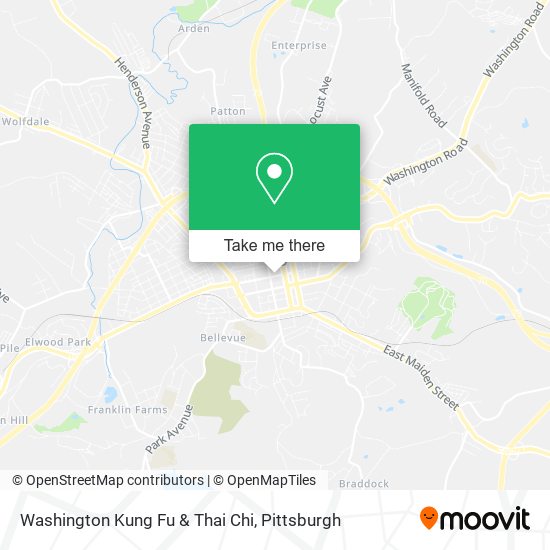 Mapa de Washington Kung Fu & Thai Chi