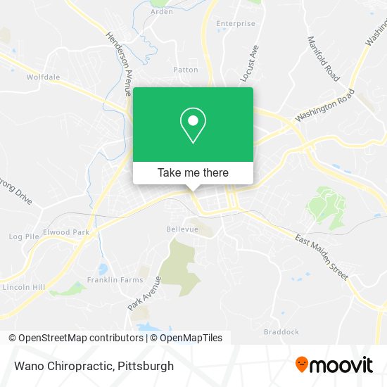 Wano Chiropractic map