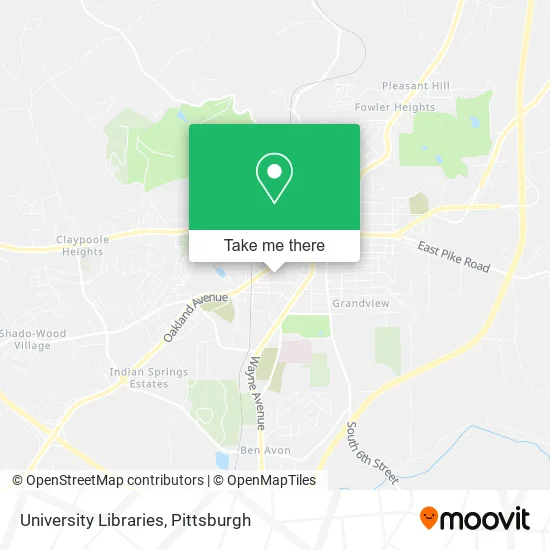 University Libraries map