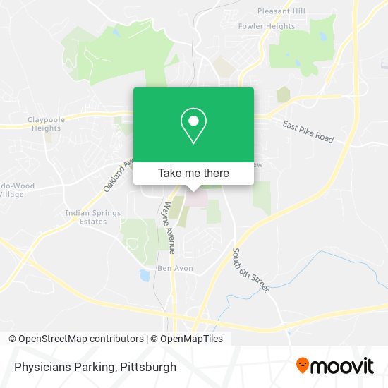 Physicians Parking map