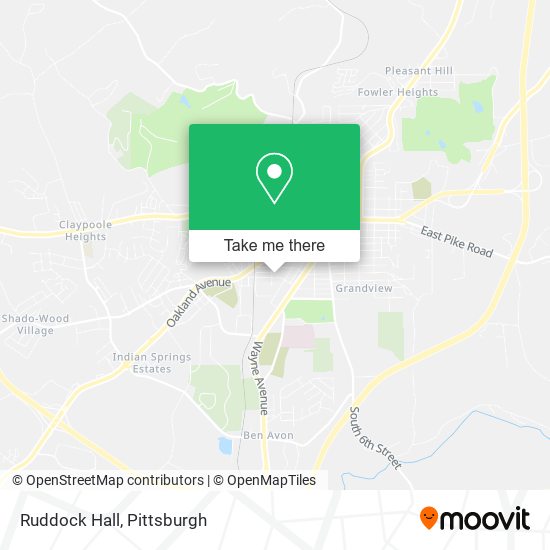 Mapa de Ruddock Hall