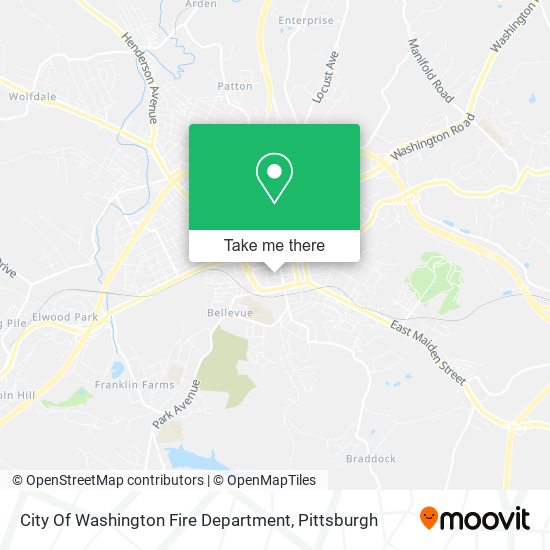 Mapa de City Of Washington Fire Department