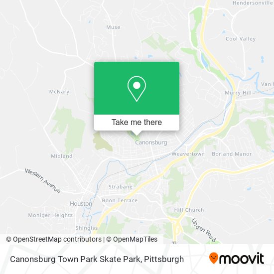 Canonsburg Town Park Skate Park map