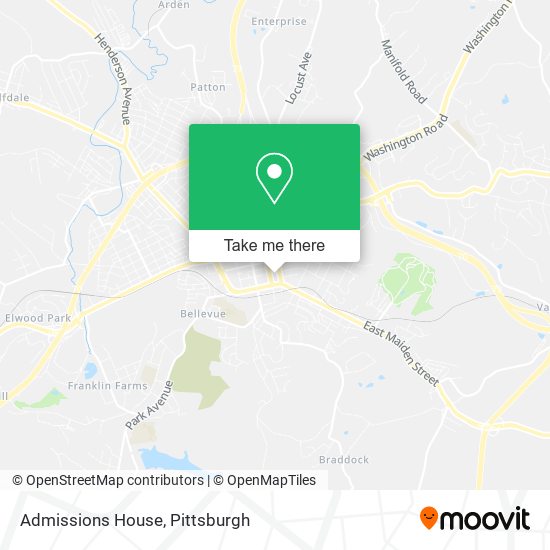 Admissions House map
