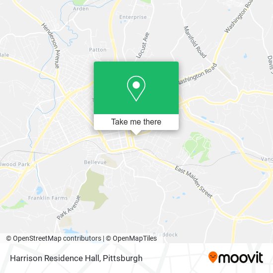 Mapa de Harrison Residence Hall