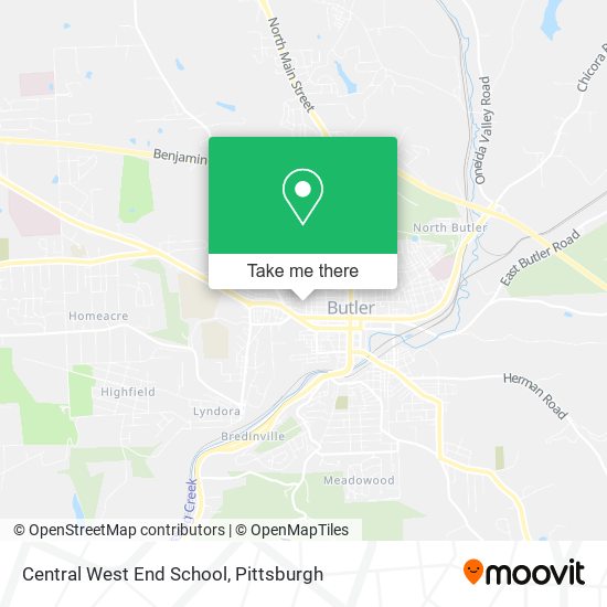 Mapa de Central West End School