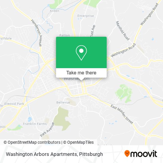 Washington Arbors Apartments map
