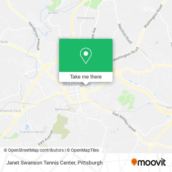 Janet Swanson Tennis Center map