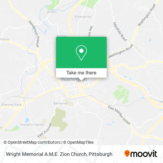 Mapa de Wright Memorial A.M.E. Zion Church