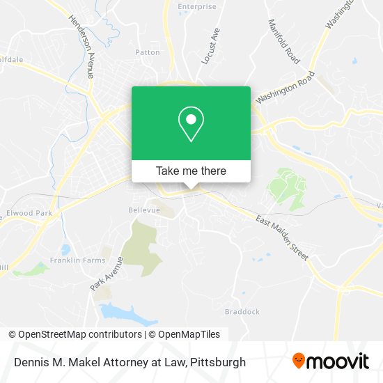 Dennis M. Makel Attorney at Law map