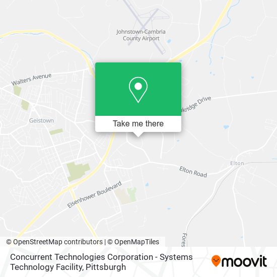 Concurrent Technologies Corporation - Systems Technology Facility map