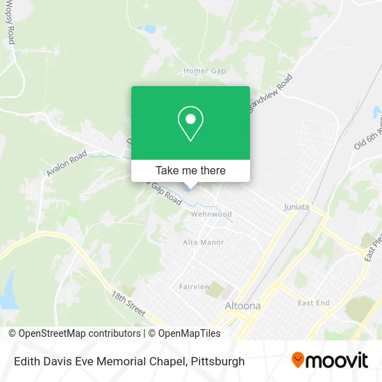Edith Davis Eve Memorial Chapel map