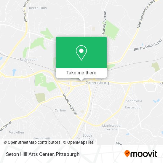 Mapa de Seton Hill Arts Center