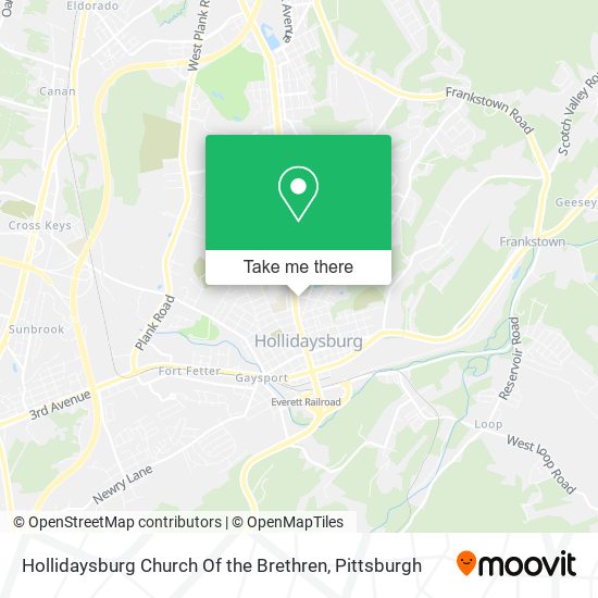 Mapa de Hollidaysburg Church Of the Brethren