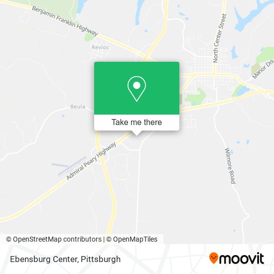 Mapa de Ebensburg Center