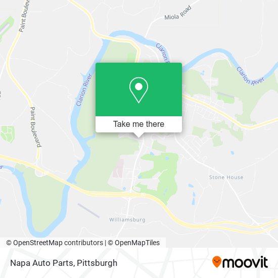 Napa Auto Parts map