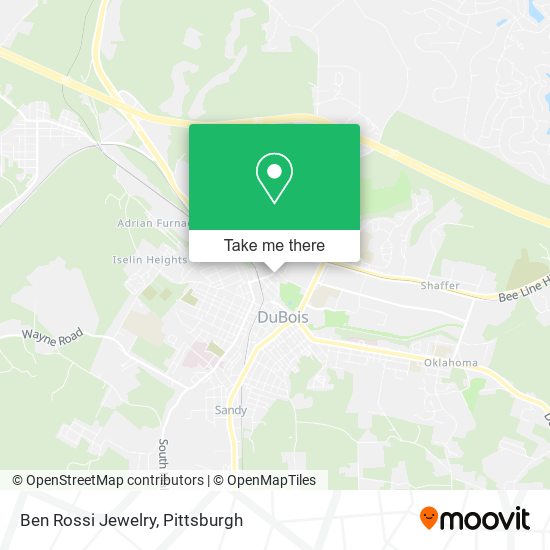 Ben Rossi Jewelry map