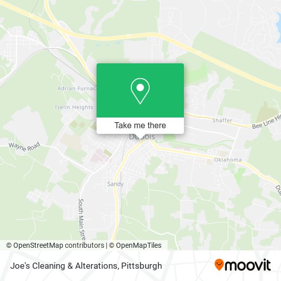 Joe's Cleaning & Alterations map