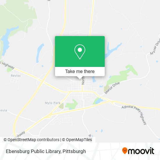 Ebensburg Public Library map
