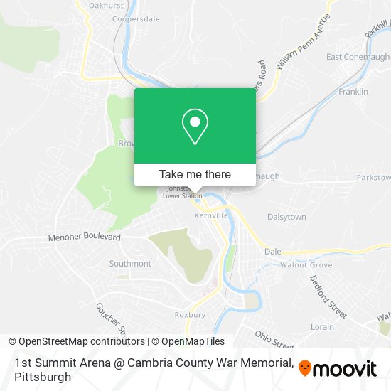 1st Summit Arena @ Cambria County War Memorial map