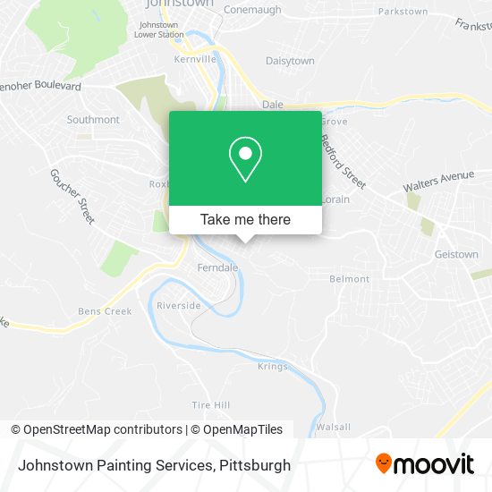 Johnstown Painting Services map