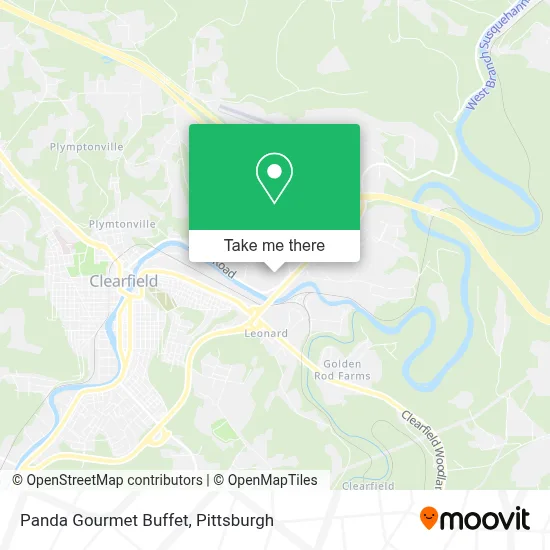 Panda Gourmet Buffet map