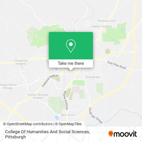 Mapa de College Of Humanities And Social Sciences