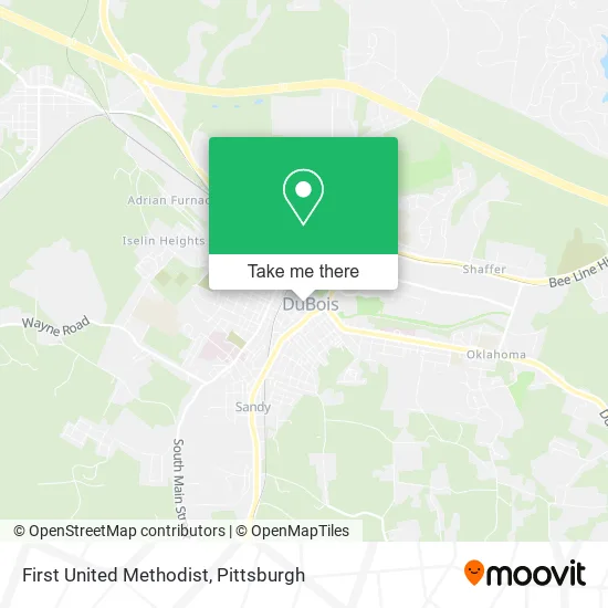 First United Methodist map