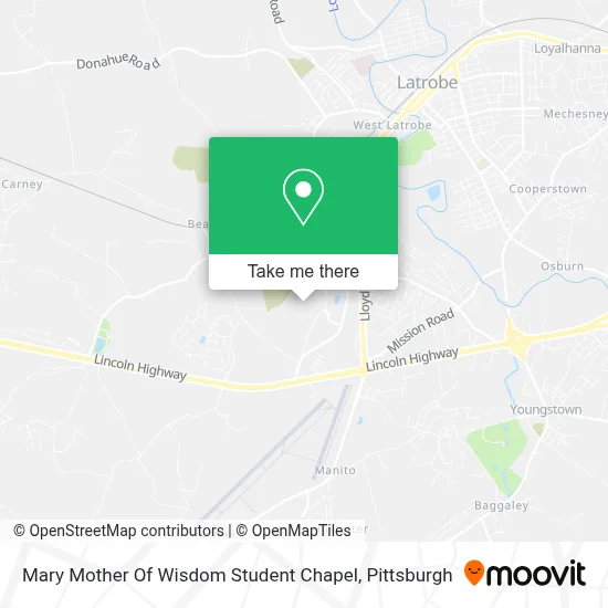 Mary Mother Of Wisdom Student Chapel map