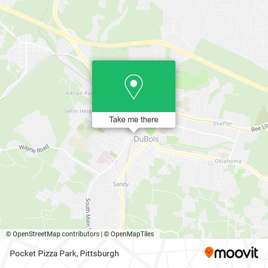 Pocket Pizza Park map