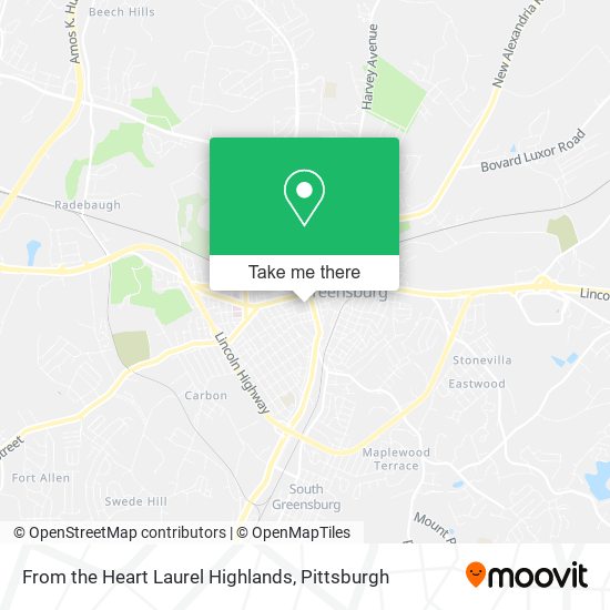 Mapa de From the Heart Laurel Highlands