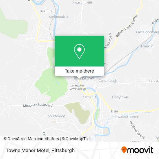 Towne Manor Motel map