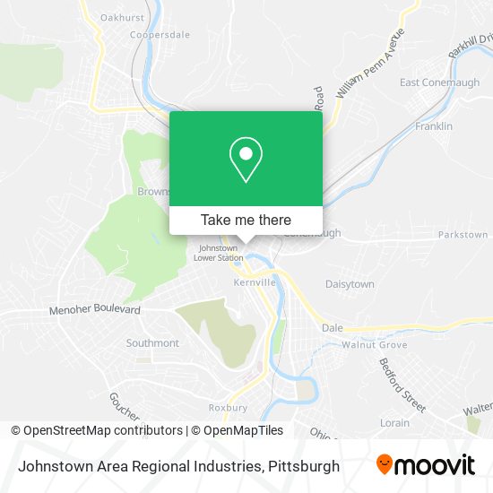 Mapa de Johnstown Area Regional Industries