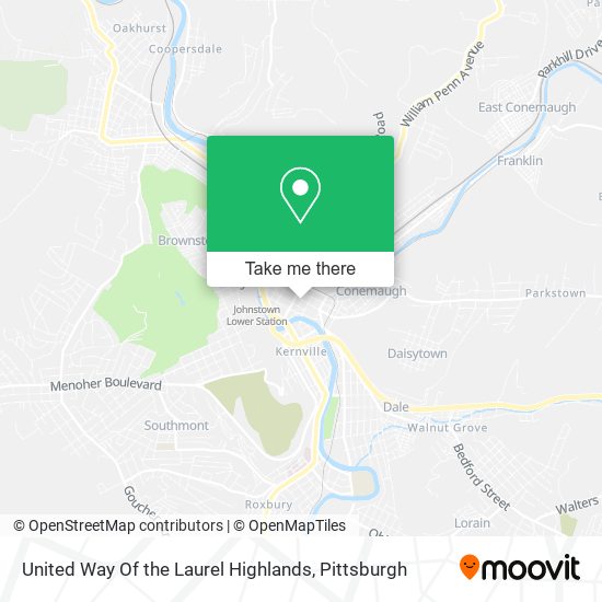 United Way Of the Laurel Highlands map