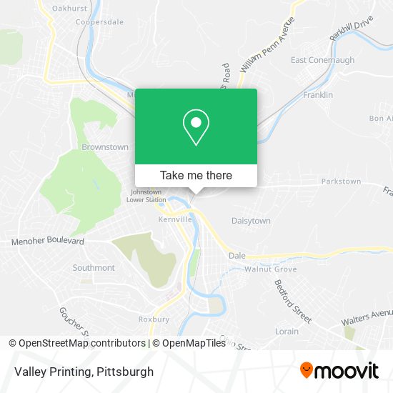 Valley Printing map