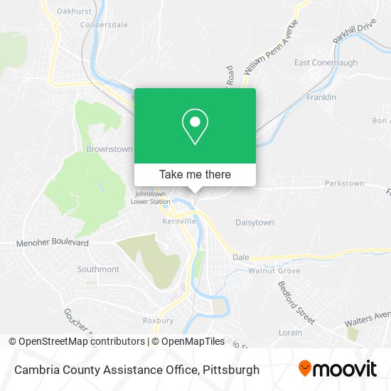 Cambria County Assistance Office map
