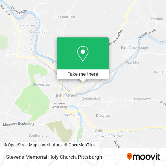 Mapa de Stevens Memorial Holy Church