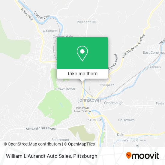 William L Aurandt Auto Sales map