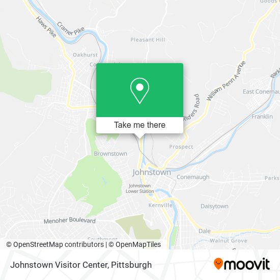 Johnstown Visitor Center map