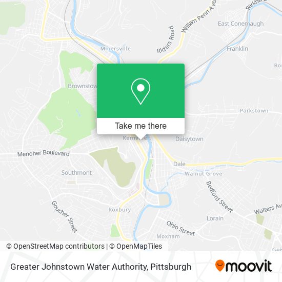 Greater Johnstown Water Authority map