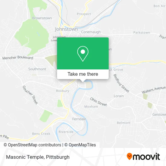 Masonic Temple map